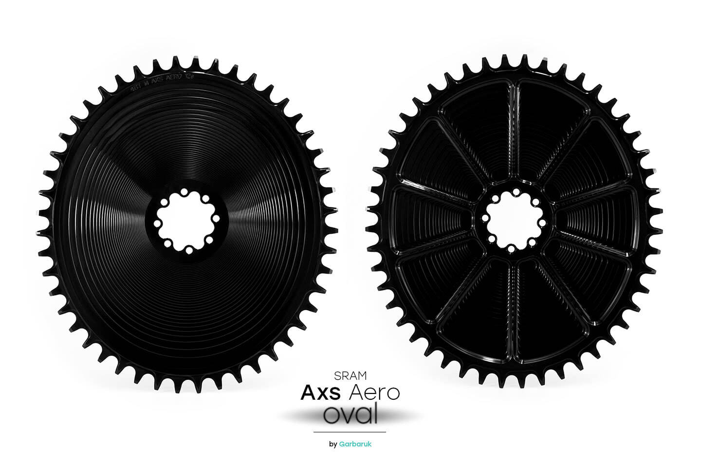 AXS Road/CX AERO Oval Black Front+Back